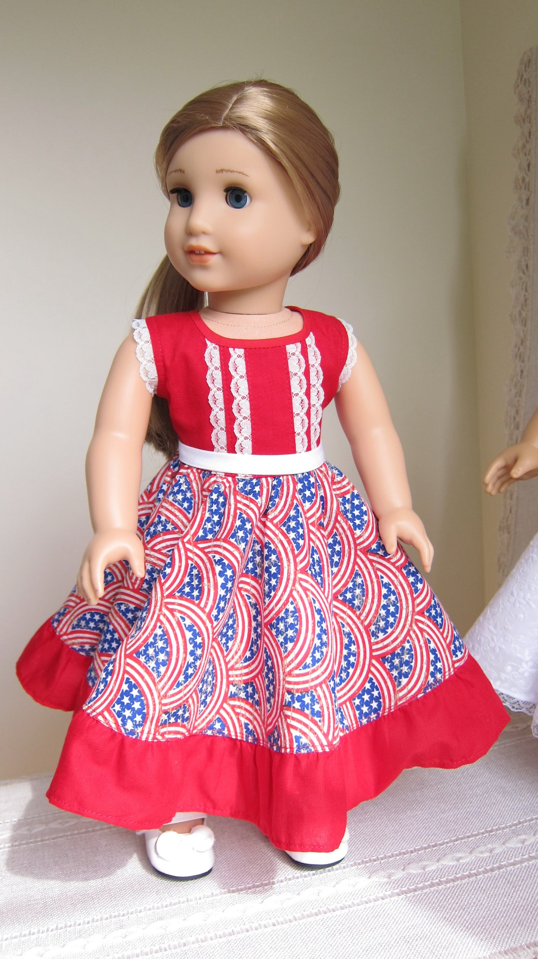 Buy Handmade 4th of July Doll Dress for American Girl Doll Online in India 
