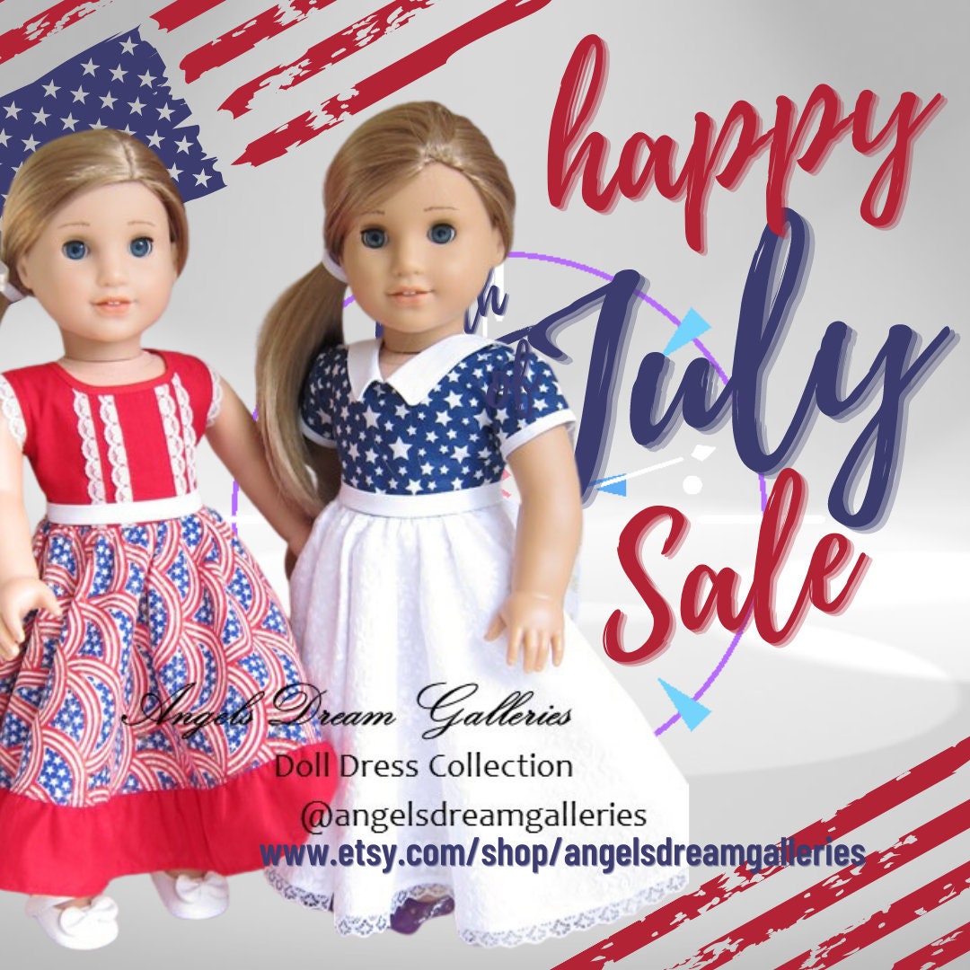Vestido de muñeca para American Doll. Celebración Día - Etsy México