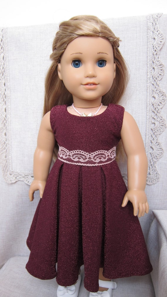 Shimmer Doll Dress for American Girl Doll. Ball Gown High Tea Party for 18 Dolls. Handmade. Only One Available. Etsy Canada