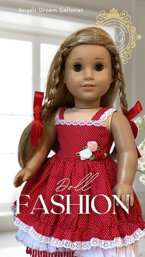red doll dress To Be Loved By You Plaid Babydoll - and White, XLarge | Hazel and Olive Many users appreciate its adorable design and affirm its value for money Little Adventures - Doll Dress