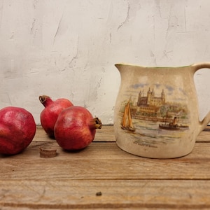 Vintage 1940s BCM/ Nelson Ware Ceramic Milk Jug Pitcher made in England