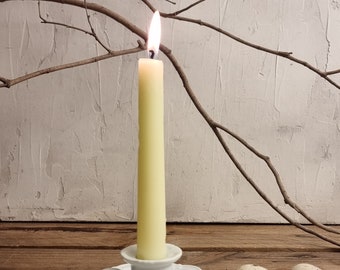 Dainty White Ceramic Wee Willy Winkie Candle Holder