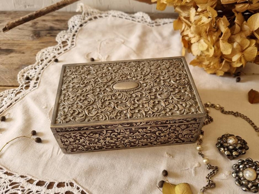 Intricately Designed Pewter Jewellery Box or Trinket Box - Etsy Australia