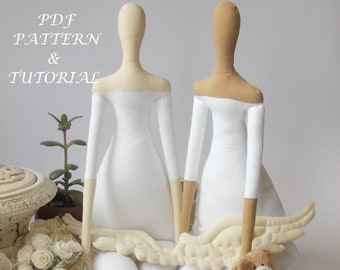 PDF Sewing Tutorial and Pattern for blank Tilda doll body for crafting 65 cm- 25"- soft toy - Art doll - digital download