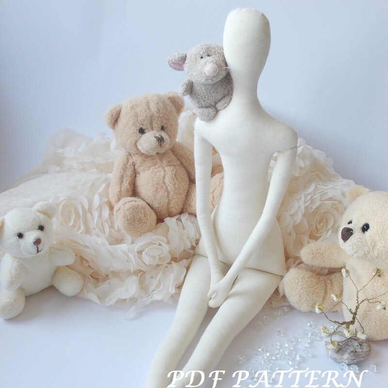 Cloth Doll Sewing Patterns Etsy