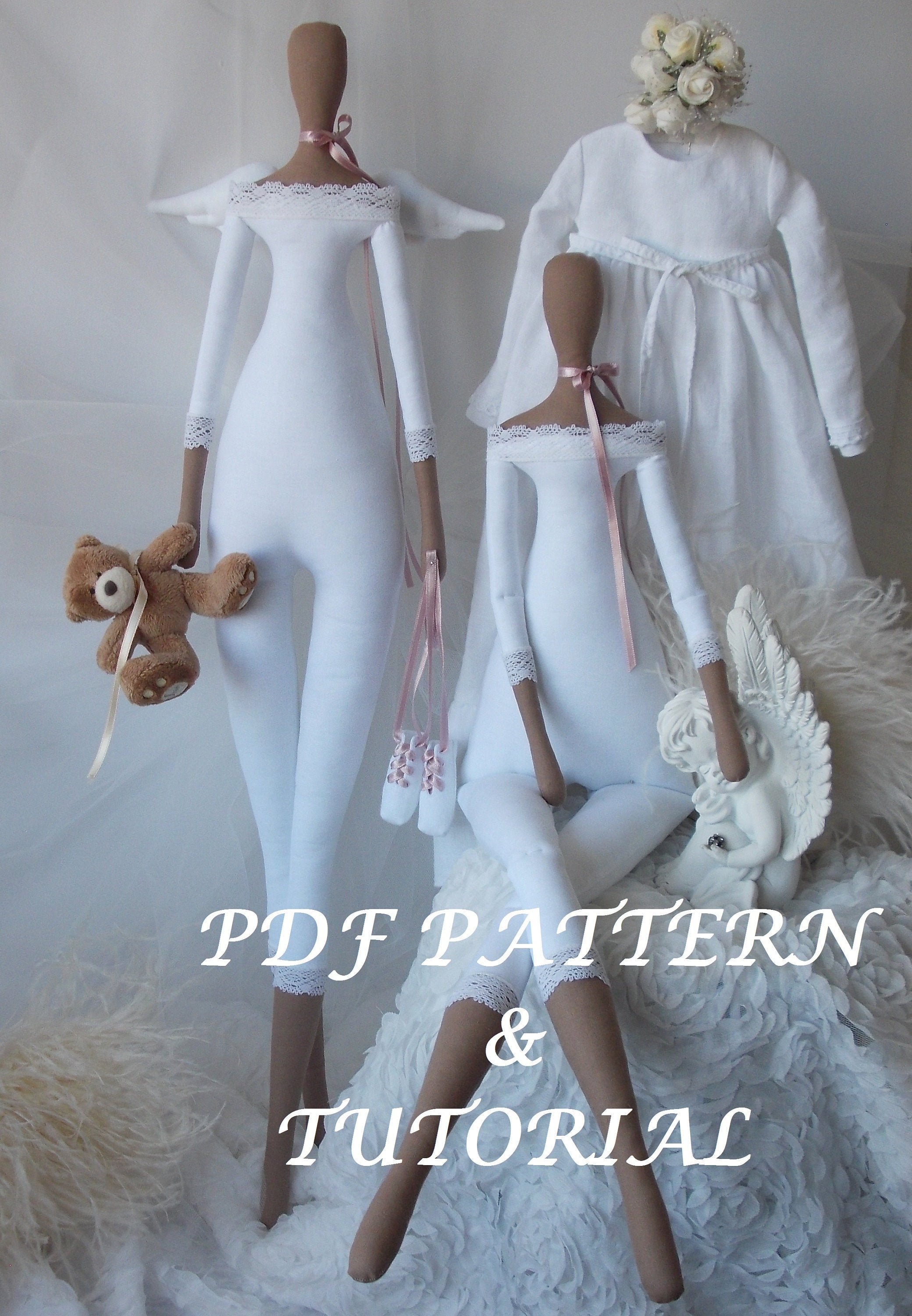 PDF Sewing Pattern and Tutorial for blank Tilda-Odiva doll - Etsy España