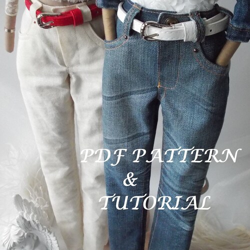 PDF Jacket Pants & Bag sewing Pattern and Tutorial for Tilda - Etsy