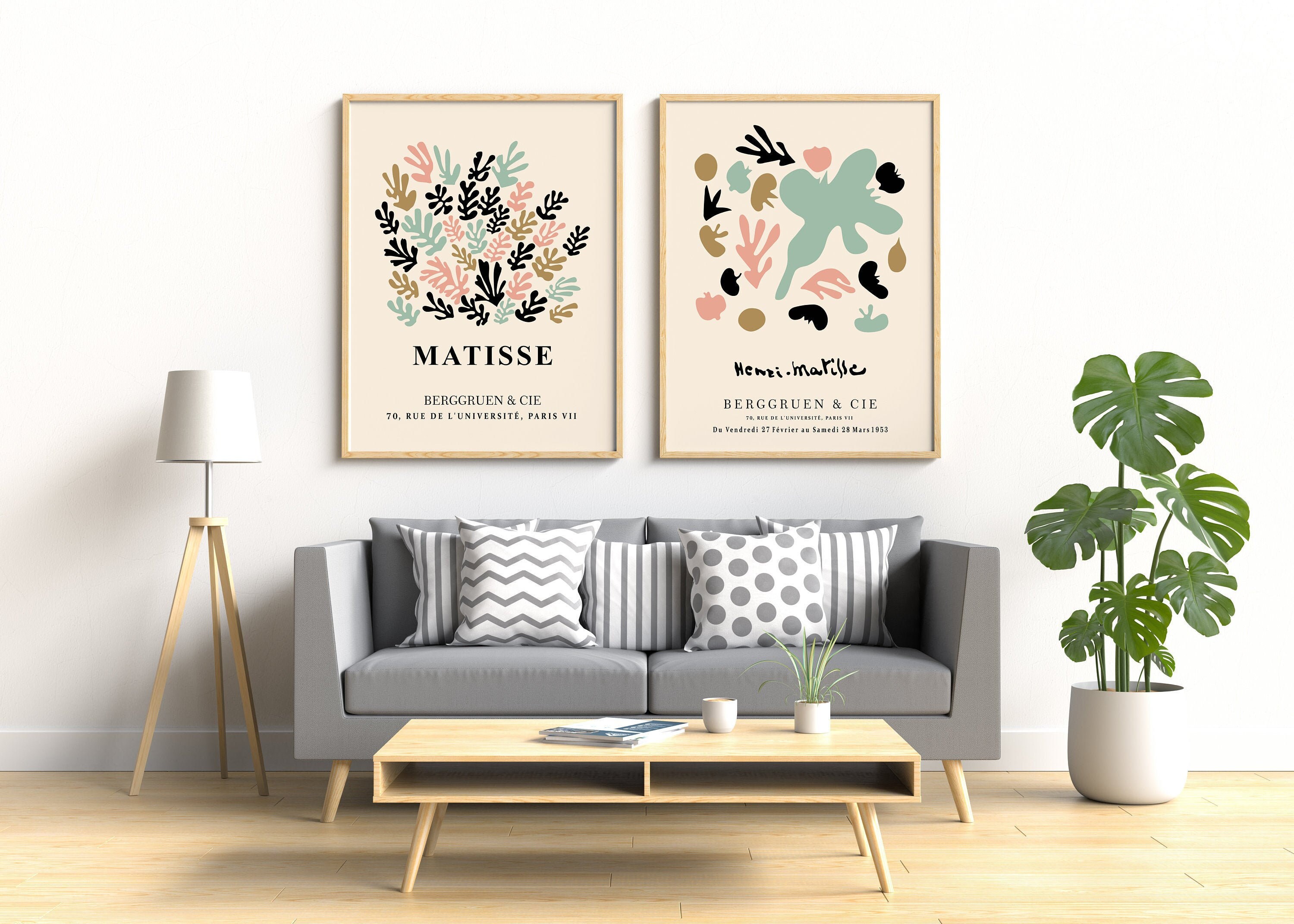 Henri Matisse Hommage moderne Galerie ausgeschnitten bunte | Etsy