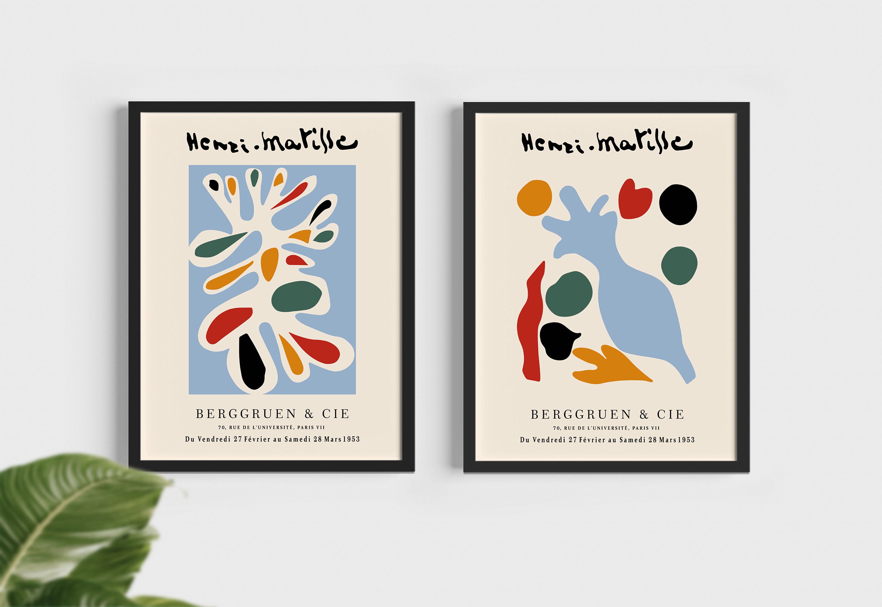 GB_Henri Matisse homage Modern Gallery Cut out Colorful Wall | Etsy