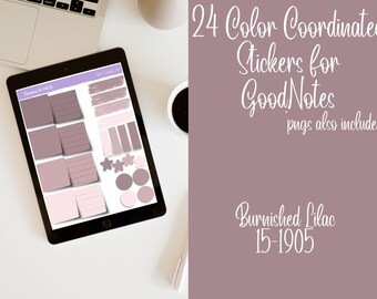 GoodNotes Digital Stickers Set 24 in der Farbe Flieder