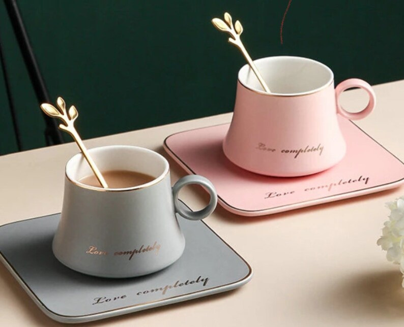 Porcelain cup coffee cupsTea cups Gift for husband Gift image 3