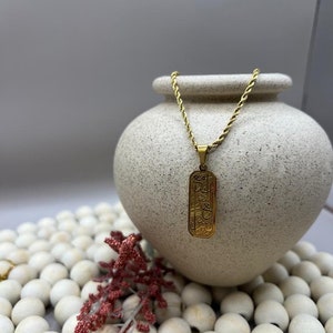 Ease Necklace| Verily With Every Hardship Comes Ease Necklace Tag Pendant| Islamic Pendant Tag| Arabic Tag| Islamic Jewelry