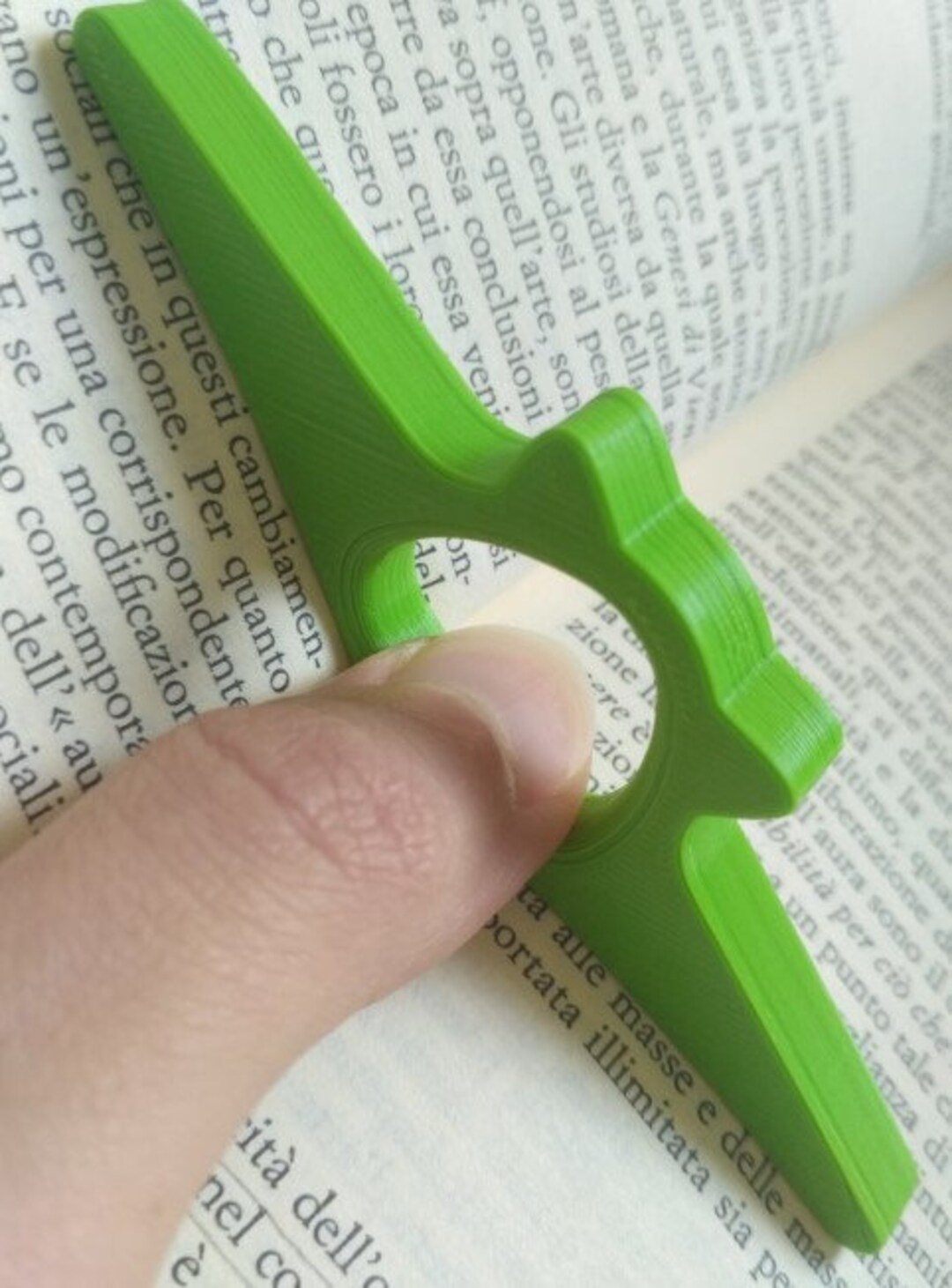 Book Page Holder Thumb Grip 3D Printed File STL Template Model Etsy