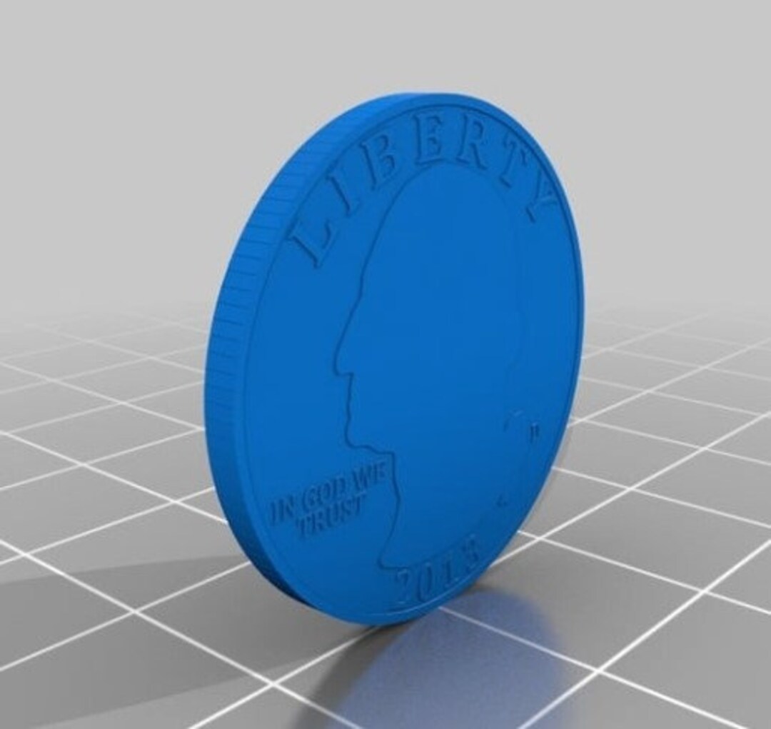 USA Quarter Prop Money Cake Topper 3D Printed File STL Etsy