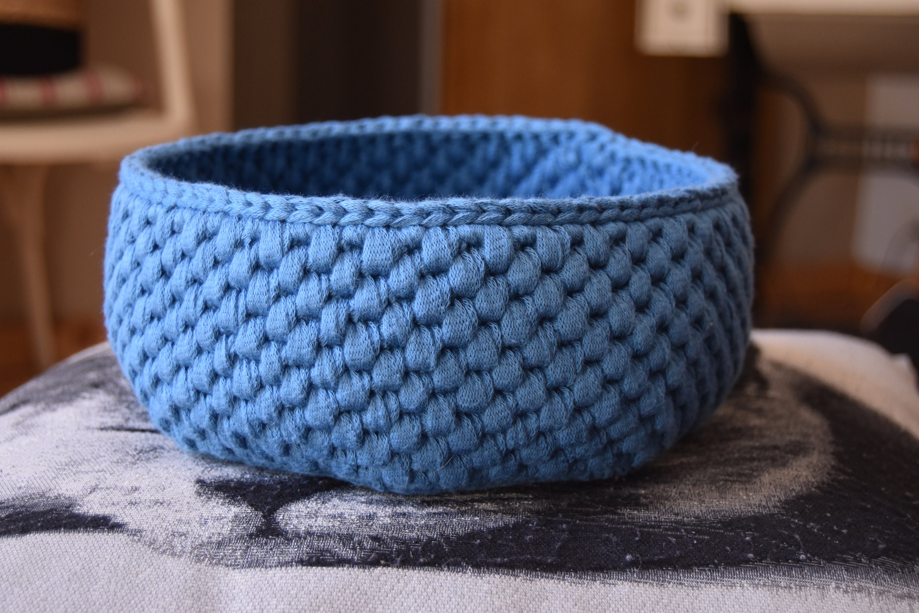 Grande Corbeille en Crochet-Panier