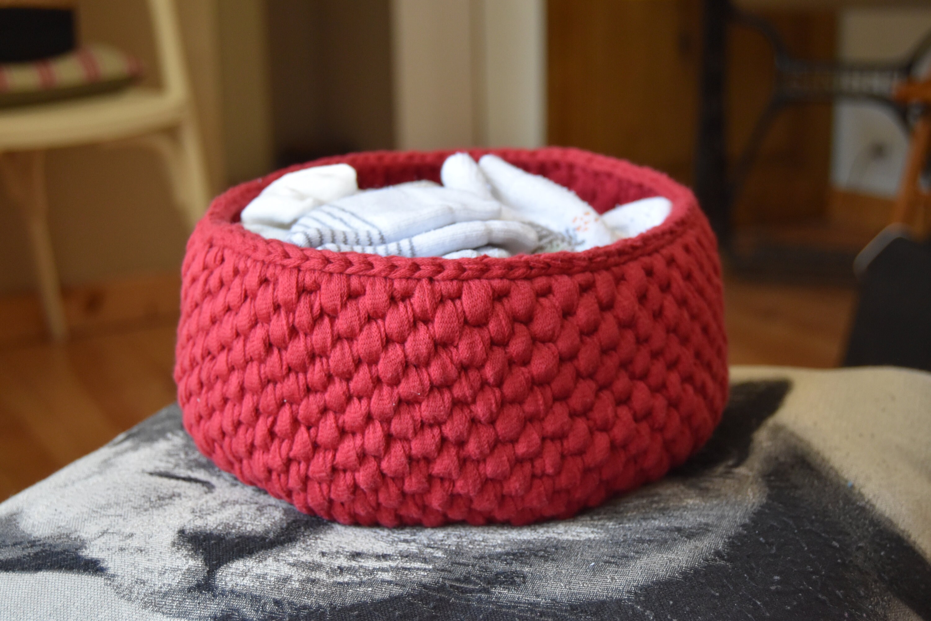 Grande Corbeille en Crochet-Panier