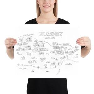 Rumney New Hampshire 16X20 Affiche d’escalade