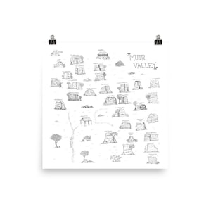 Muir Valley Red River Gorge 12X12 Klimposter