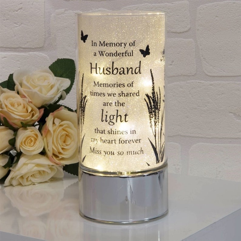 Memorial Husband LED Candle Light Loving Memory Candle of Etsy