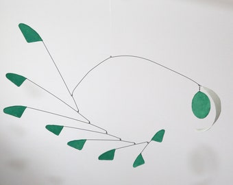 Mobile création en fil de fer et papier de soie. Par Les Sentiers Créatifs. Handmade in France. Création unique