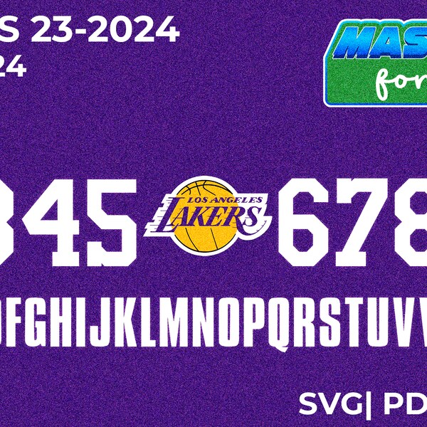 Basketball Lakers 2024 kit font/ Los Angeles 2024 svg/ USA Basketball svg