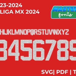Chivas 23-2024 Font kit/ Liga Mx svg 2024/ Soccer font kit/ Chivas Mexican League svg/ Football font ttf and otf