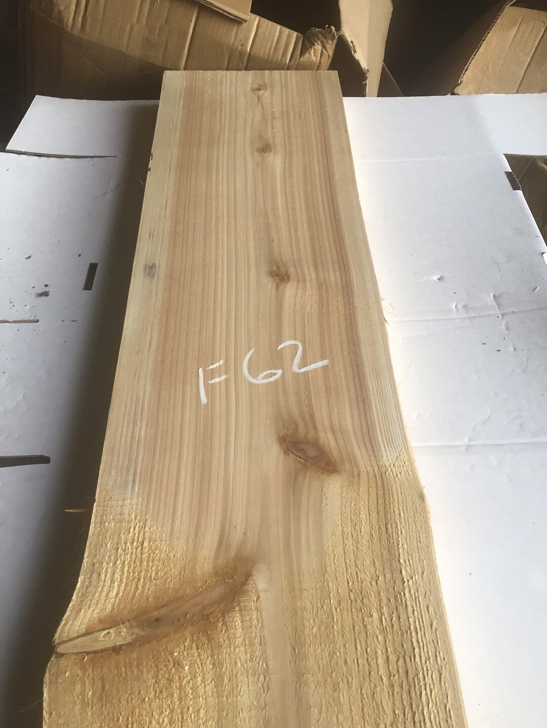 Red Cedar Plank rustic Planklive Edge Plank Etsy UK