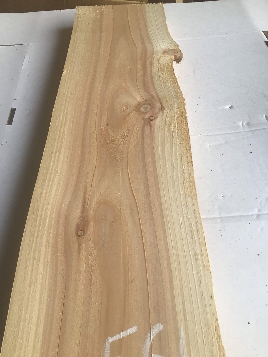 Red Cedar Plank rustic Planklive Edge Plank Etsy