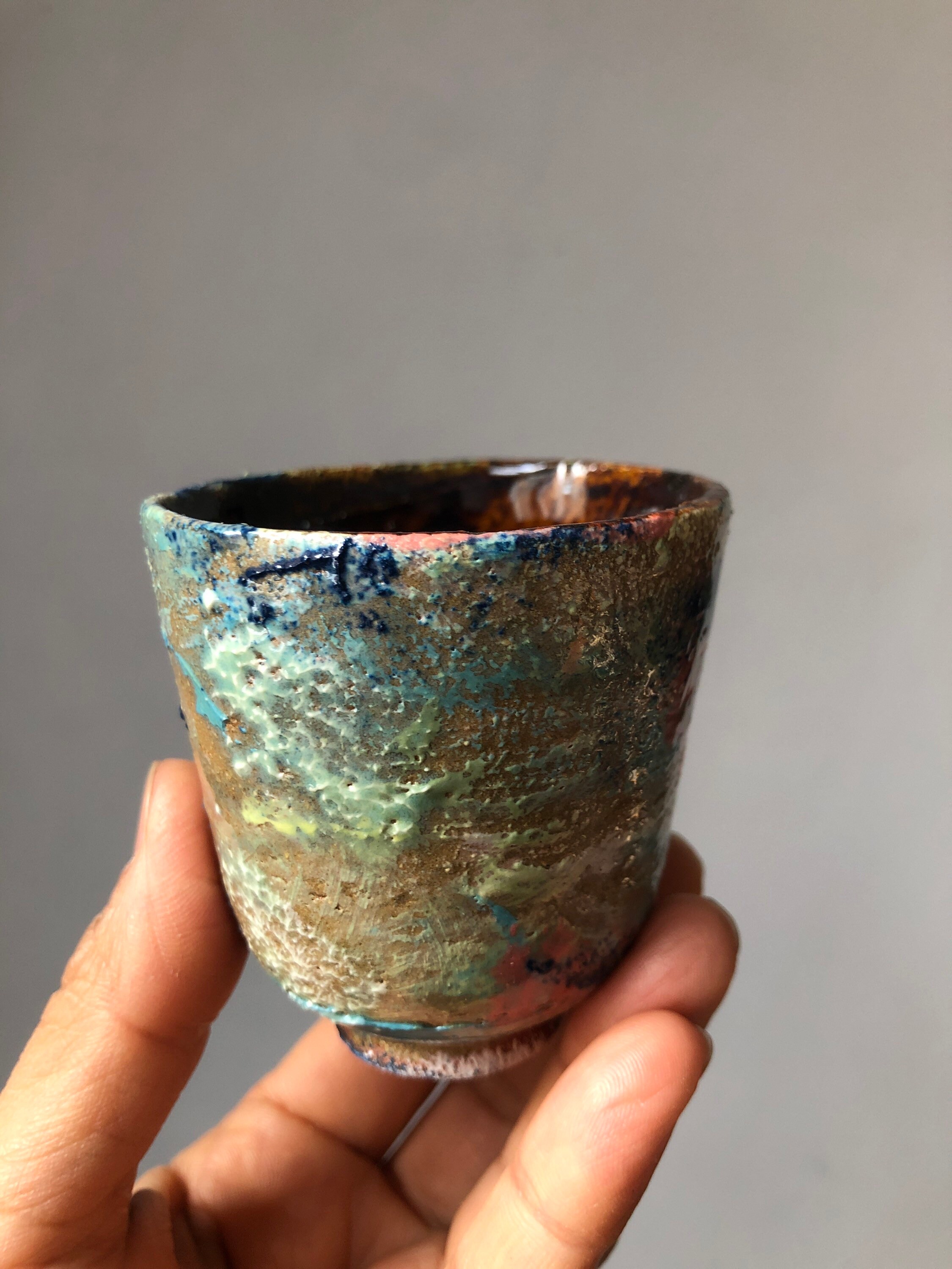 Tasse à Café en Céramique avec Interieur Couleur Different Kaleidoscope