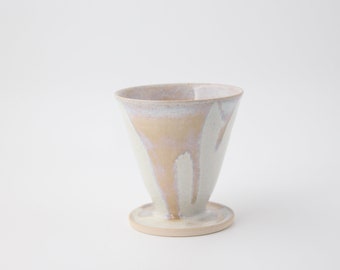 artisanal stoneware footed dessert cups