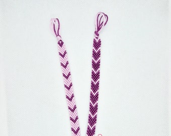 Lot 2 bracelets brésiliens violets