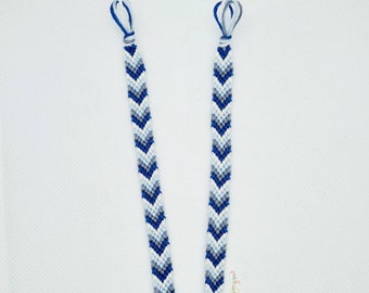 Lot de 2 bracelets brésiliens identiques bleus