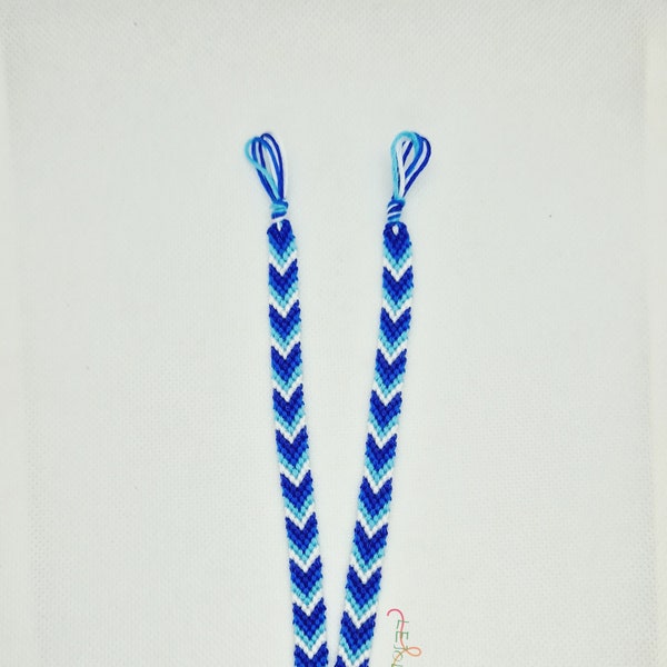 Lot de 2 bracelets brésiliens bleus