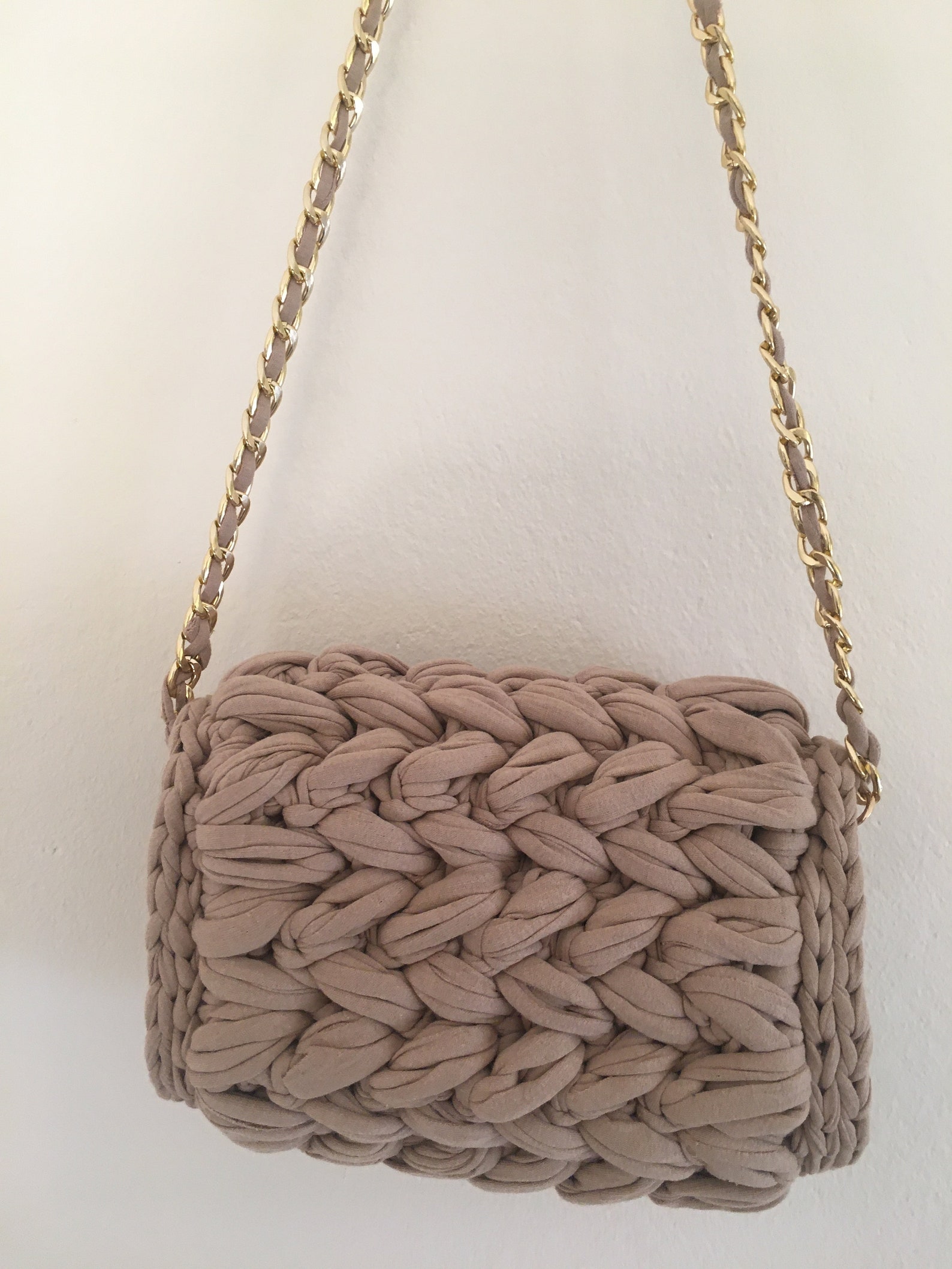 Handmade Knitting Bag beige Knitting Bag knitted Bag Etsy