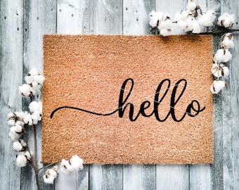 Door Mat, Funny Doormat, Hello, New Home, Sweet Home, Housewarming Gift, Welcome Mat, Closing Gift, Wedding Gift - 2073