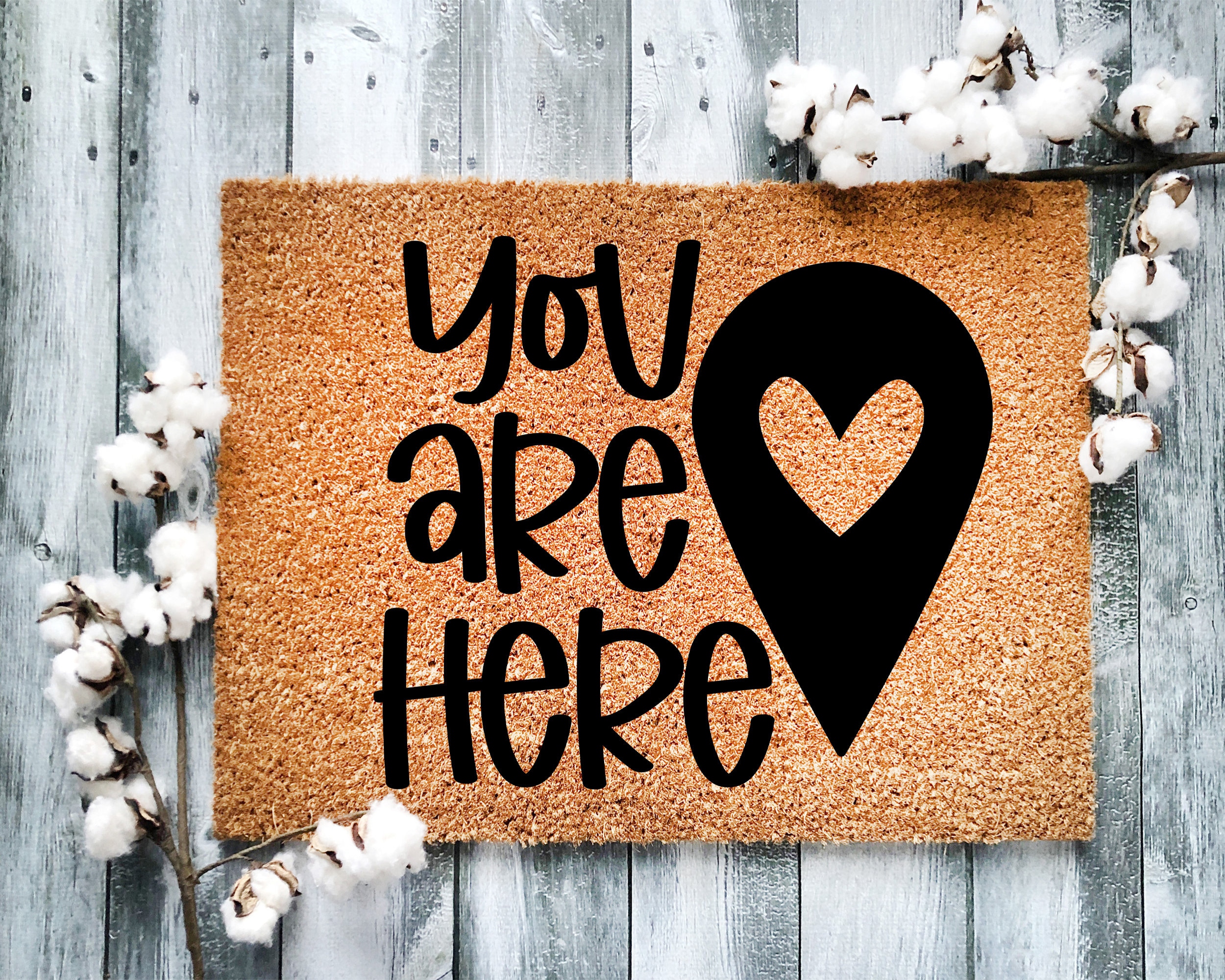 Door Mat, Funny Doormat, Yay You Are Here, Housewarming Gift, Welcome