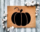 Fall Home Decor Pumpkin cute outdoor front porch welcome door mat, gift for new home, gift for mom Pumpkin spice and everything nice - 9021