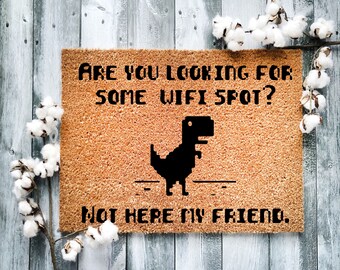 Are you looking some wifi, Christmas Gift, doormat, Housewarming Gift Door Mat, Closing gifts, Funny Front Doormat, Customize Doormat - 1127