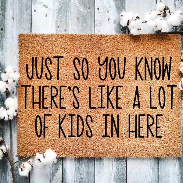 Just Do You Know Boys Doormat Etsy