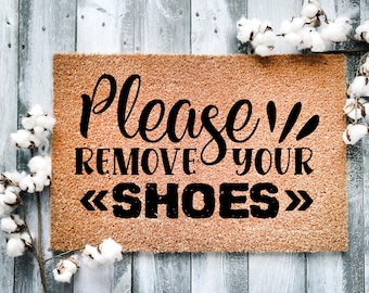 Door Mat, Funny Doormat, Please remove your shoes, Home, New House, Housewarming Gift, Welcome Mat, Closing Gift, Wedding Gift - 59
