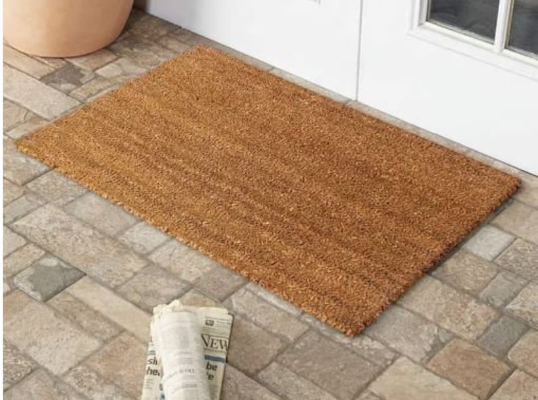 Blank Entrance Coir Doormat, Housewarming Gift Custom Doormat. Front