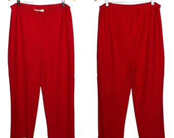 Red Wool Pants - Etsy