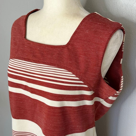 Vintage 70s Stripe Knit Twin Set | Sleeveless Top… - image 3