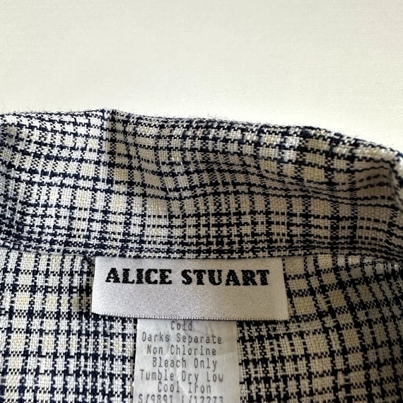 Vintage Alice Stuart Plaid Blazer | Single Breast… - image 6