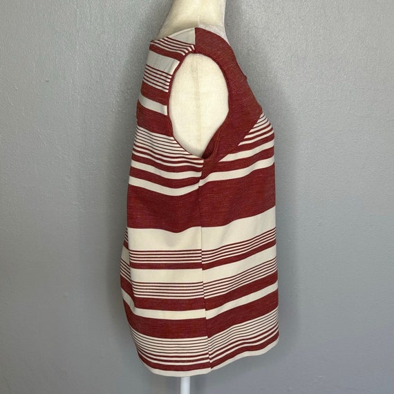 Vintage 70s Stripe Knit Twin Set | Sleeveless Top… - image 4