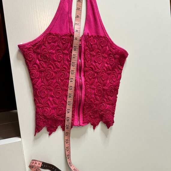 Vintage Tutu Fashion Ribbed Knit Halter | Zip Up … - image 9