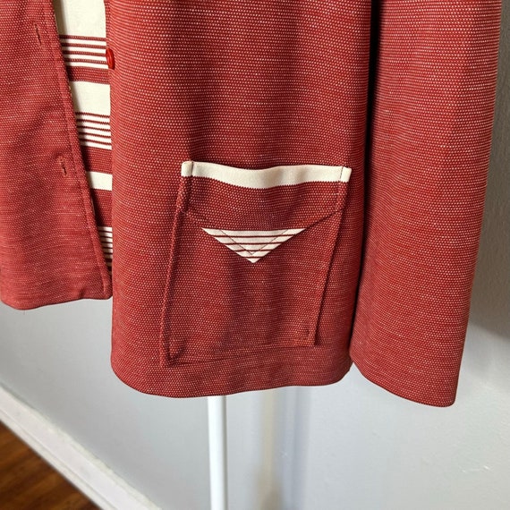 Vintage 70s Stripe Knit Twin Set | Sleeveless Top… - image 6