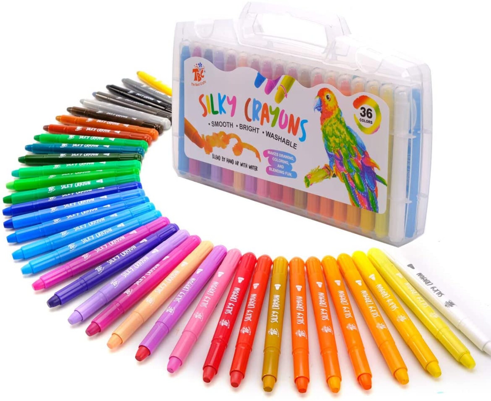 36 Colores Silky Gel Crayons Set Washable 3en1 Smooth Etsy