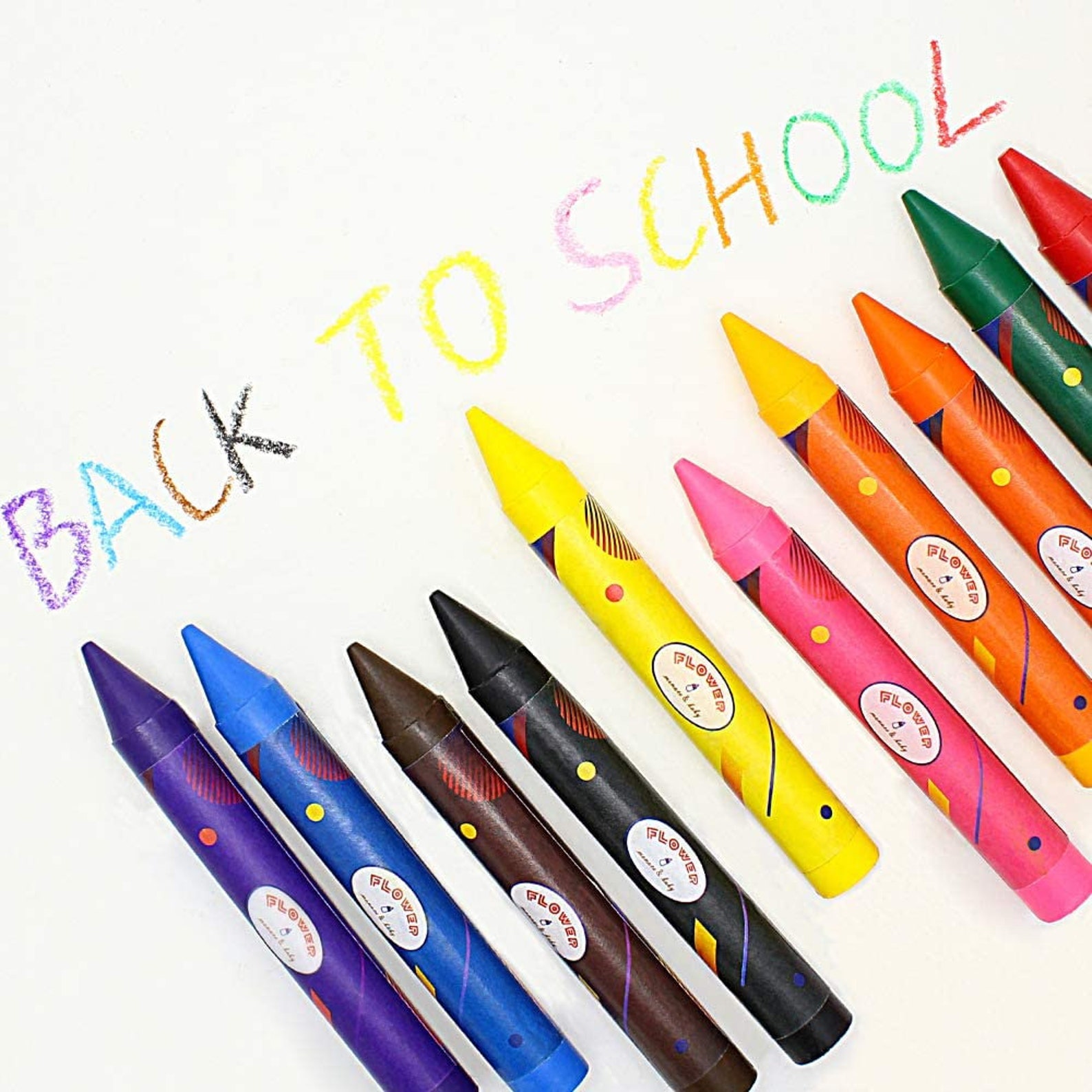 Jumbo Crayons for Toddlers 16 Colors Non Toxic Crayons Easy Etsy