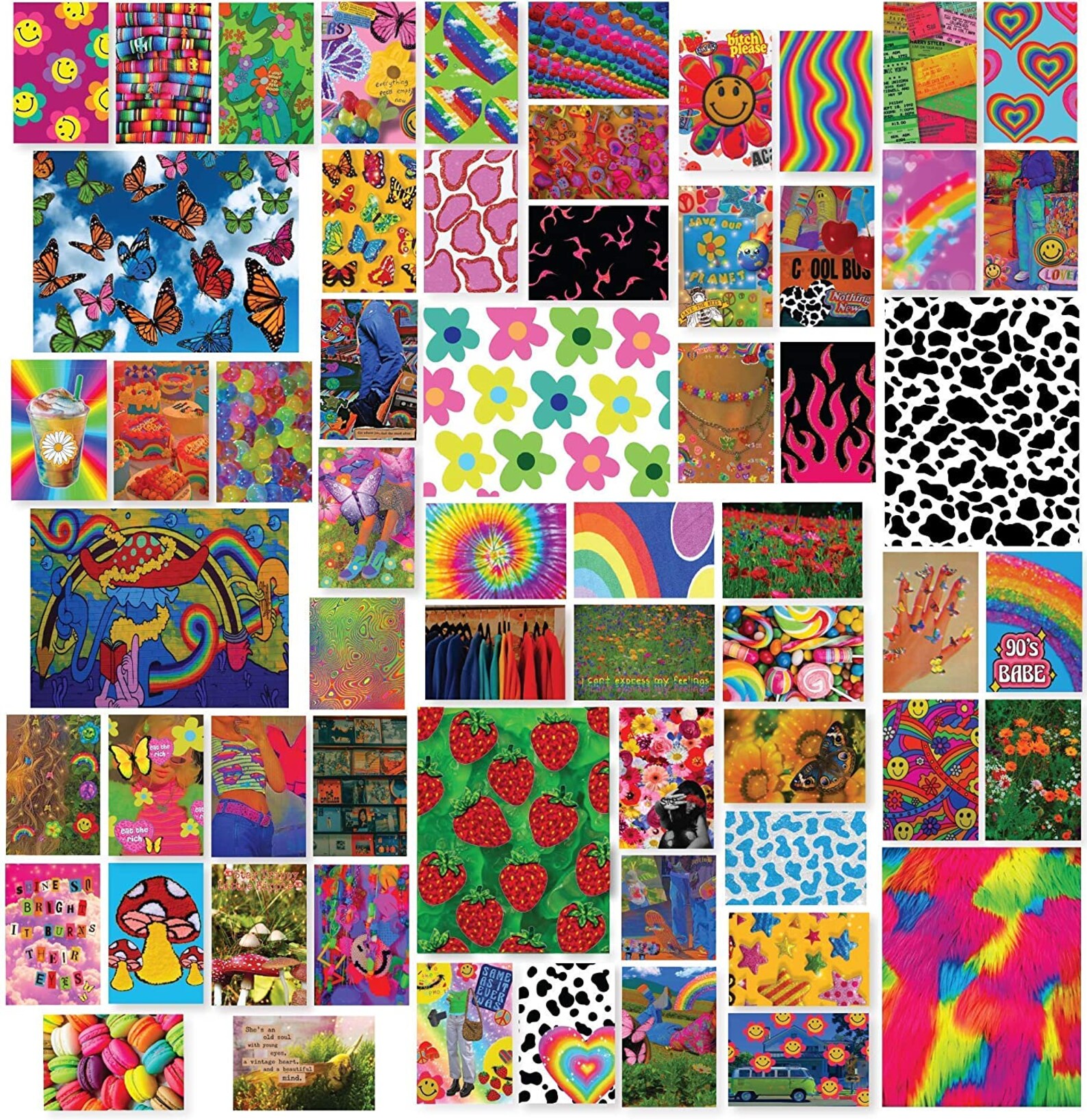 Indie Room Decor Aesthetic Collage Kit for Wall Cubre 15 | Etsy